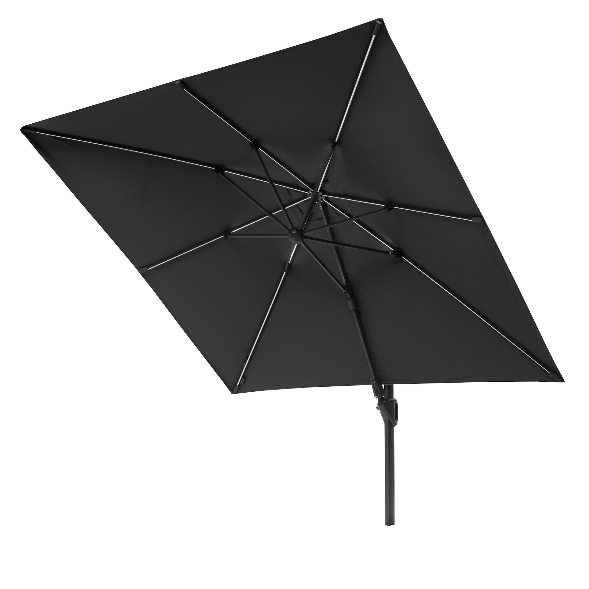 Platinum Glow 3m Square Parasol