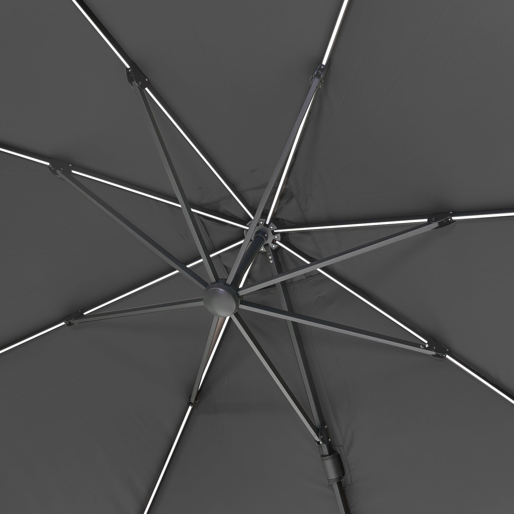 Platinum Glow 3m Square Parasol