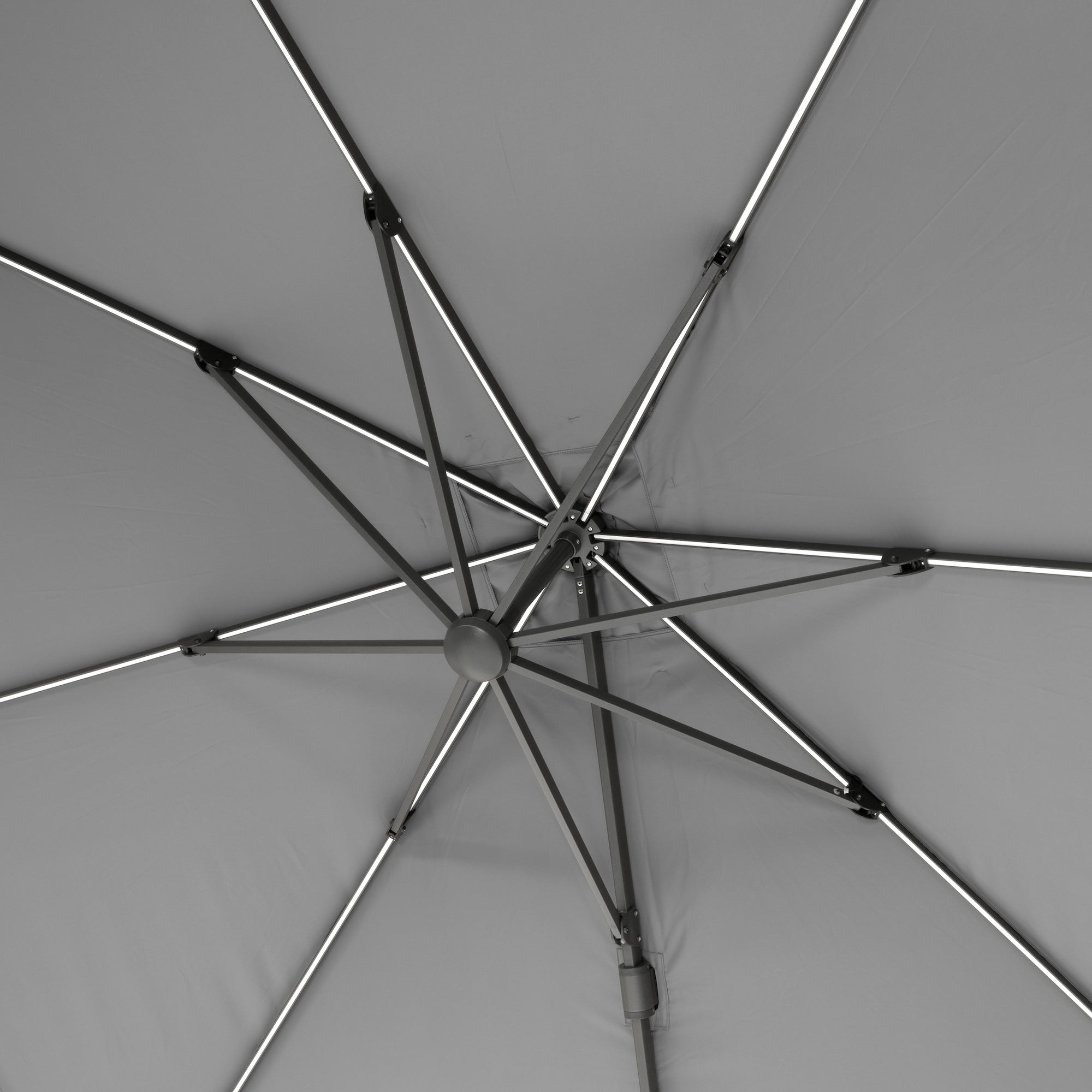 Platinum Glow 3m Square Parasol