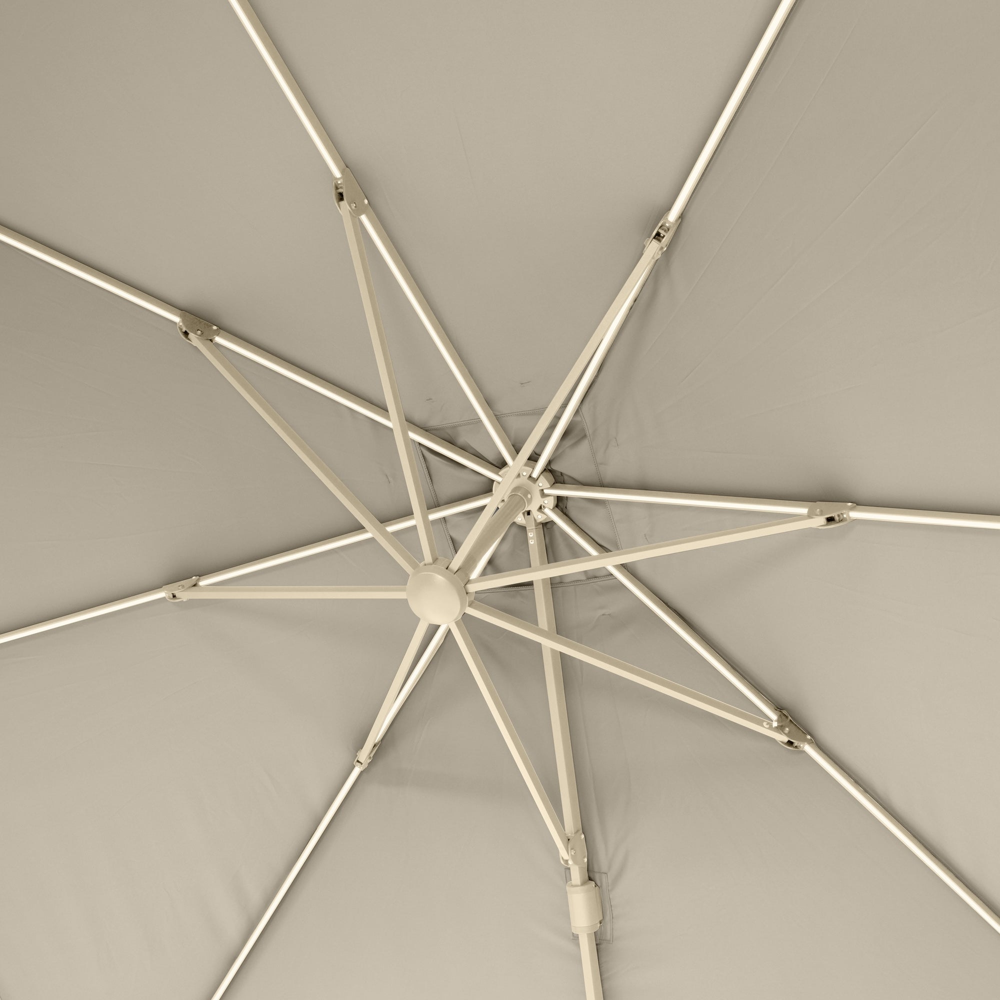 Platinum Glow 3m Square Parasol