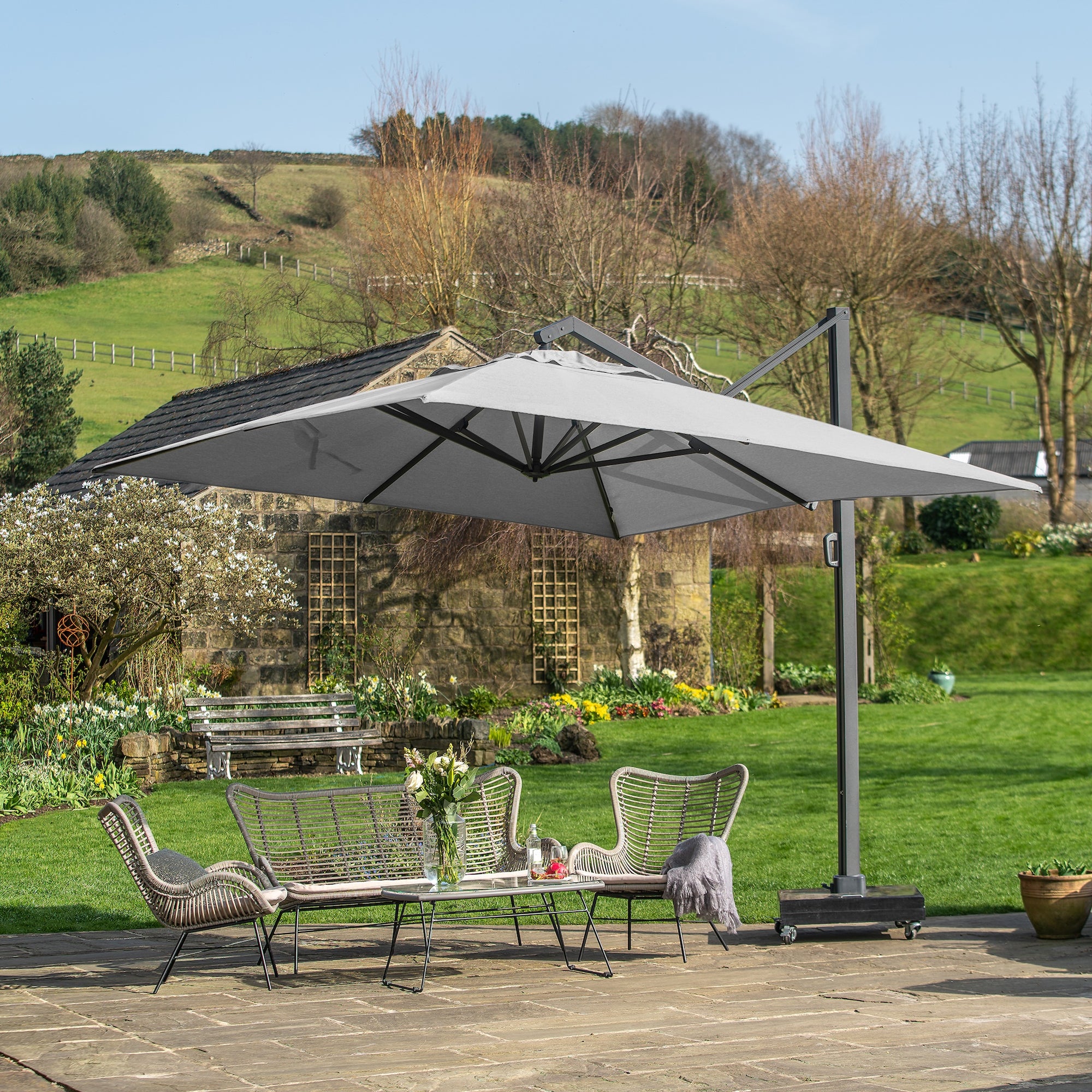 Platinum Icon 4m Rectangular Parasol