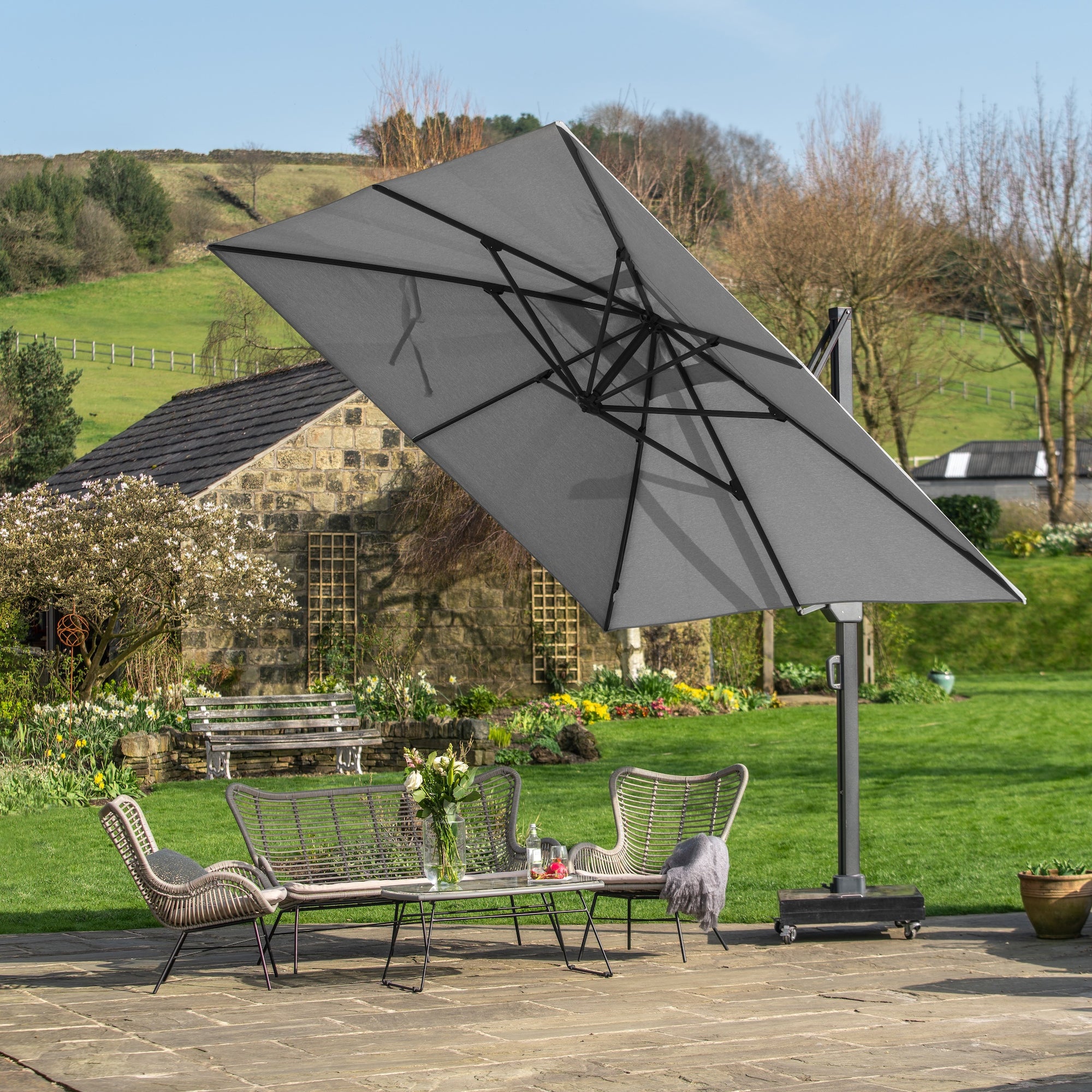 Platinum Icon 4m Rectangular Parasol