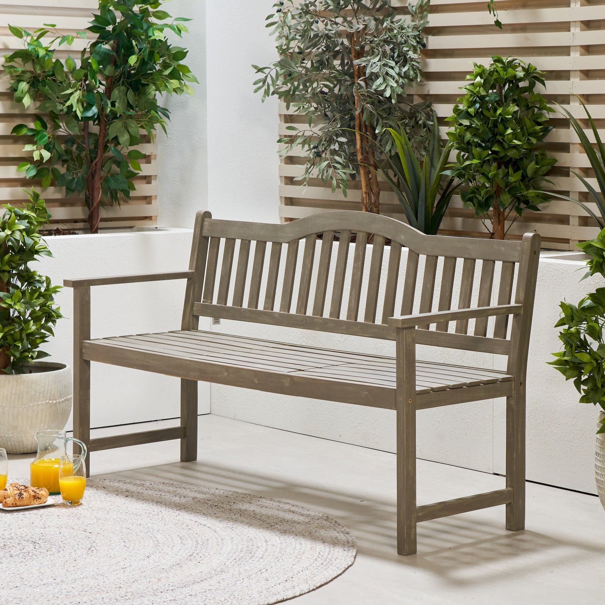 Richmond Outdoor Bench with Pop Up Table