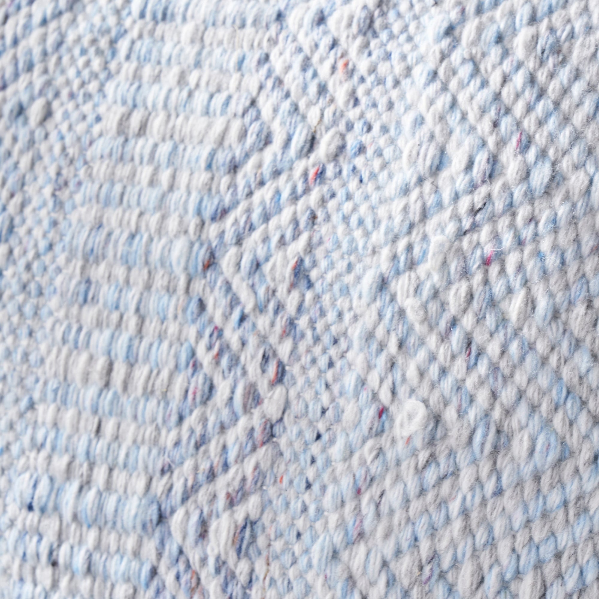 Outdoor Aqua Blue and White Inca Design Scatter Cushion