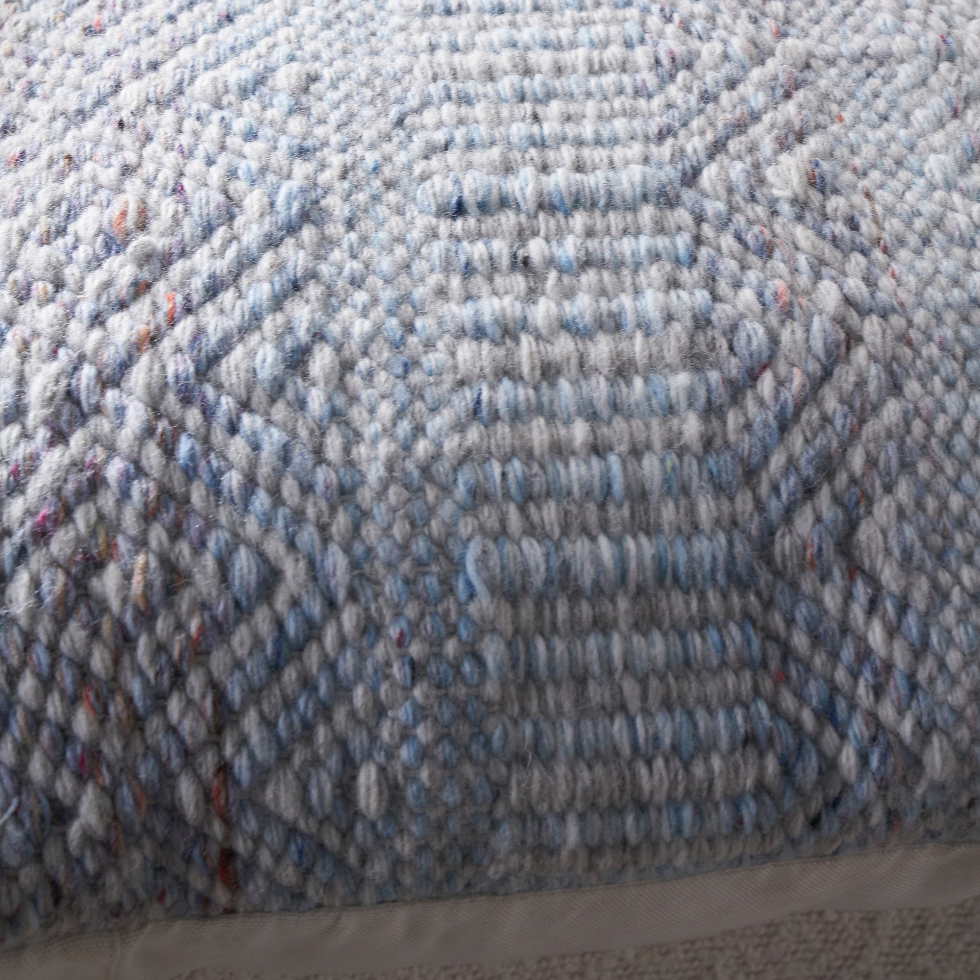 Outdoor Aqua Blue and White Inca Design Scatter Cushion