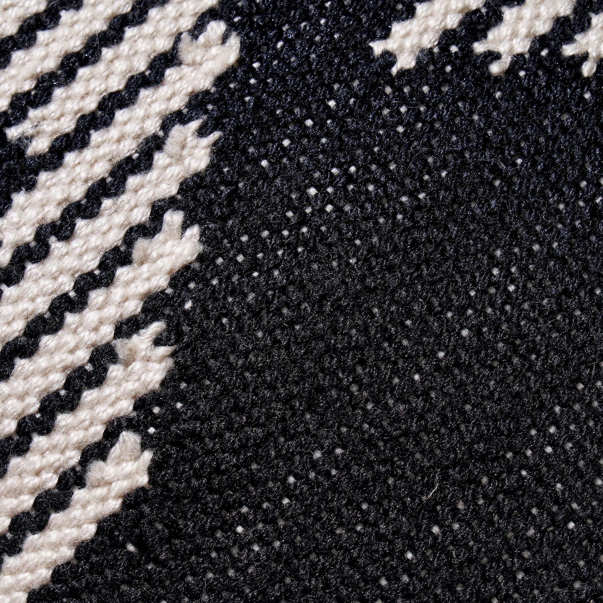 Outdoor Black and White Chevron Design Scatter Cushion