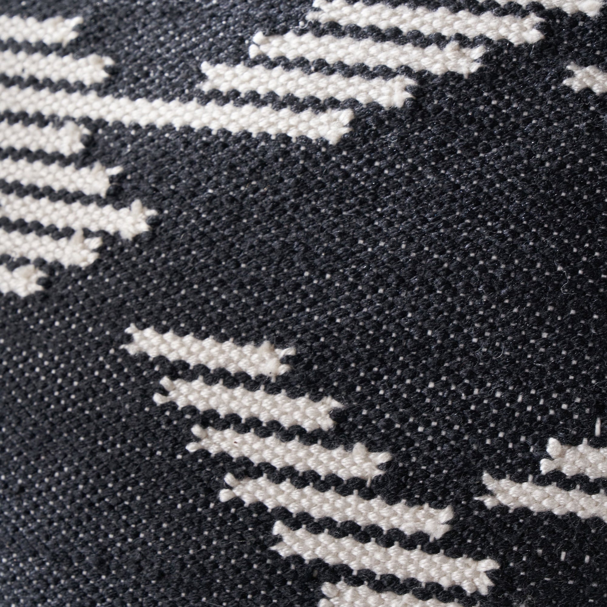 Outdoor Black and White Chevron Design Scatter Cushion