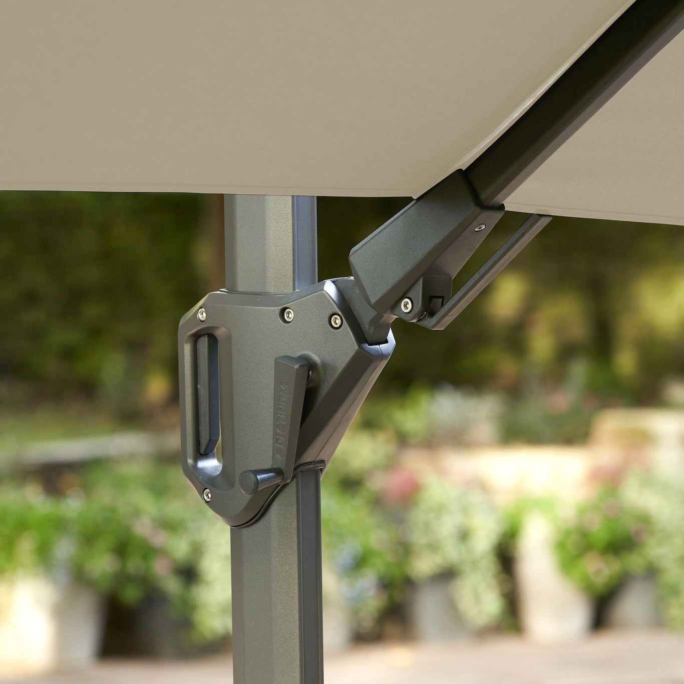 Platinum Glow 3m Square Parasol - Premium