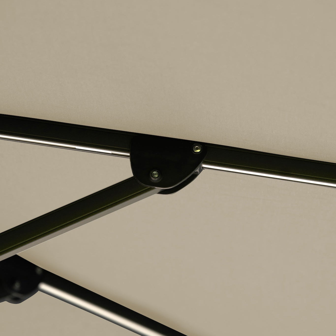 Platinum Glow 3m Square Parasol - Premium