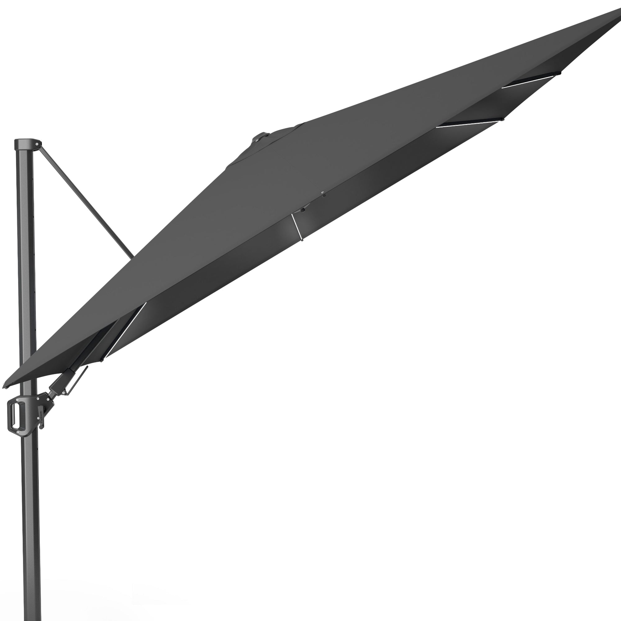Platinum Glow 3m Square Parasol - Premium