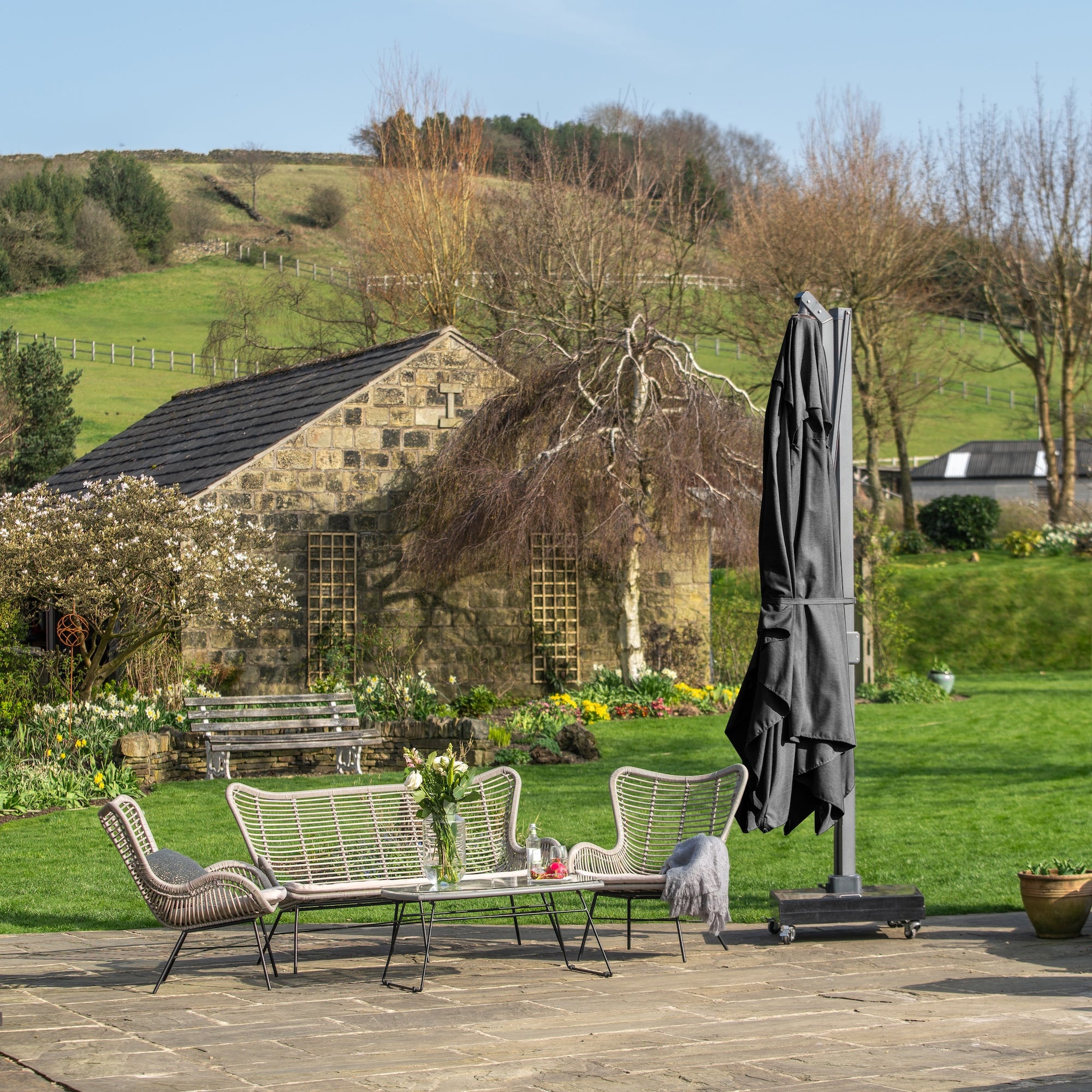 Platinum Icon 4m Rectangular Parasol