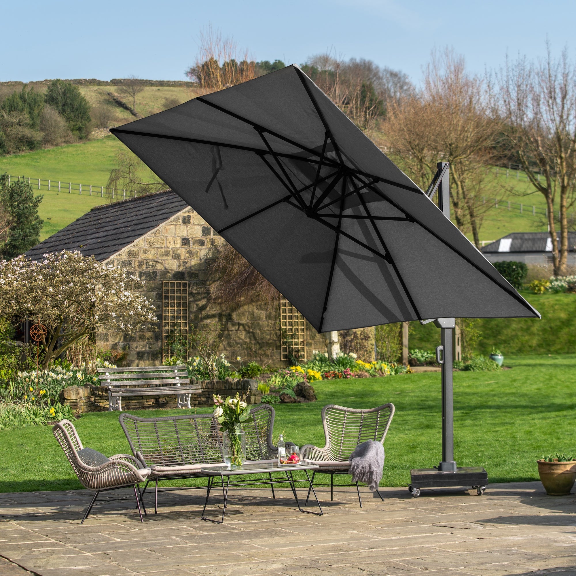 Platinum Icon 4m Rectangular Parasol