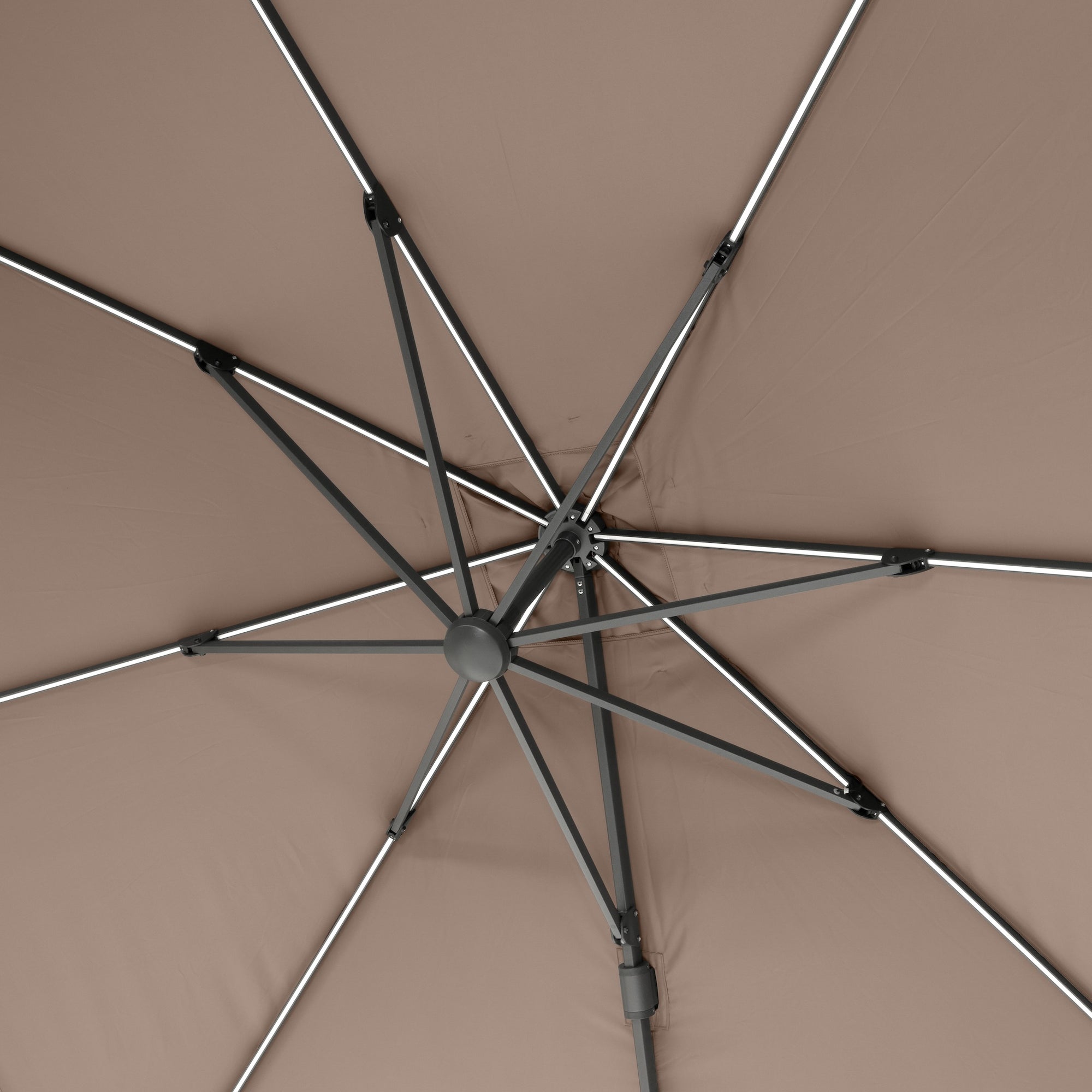 Platinum Glow 3m Square Parasol