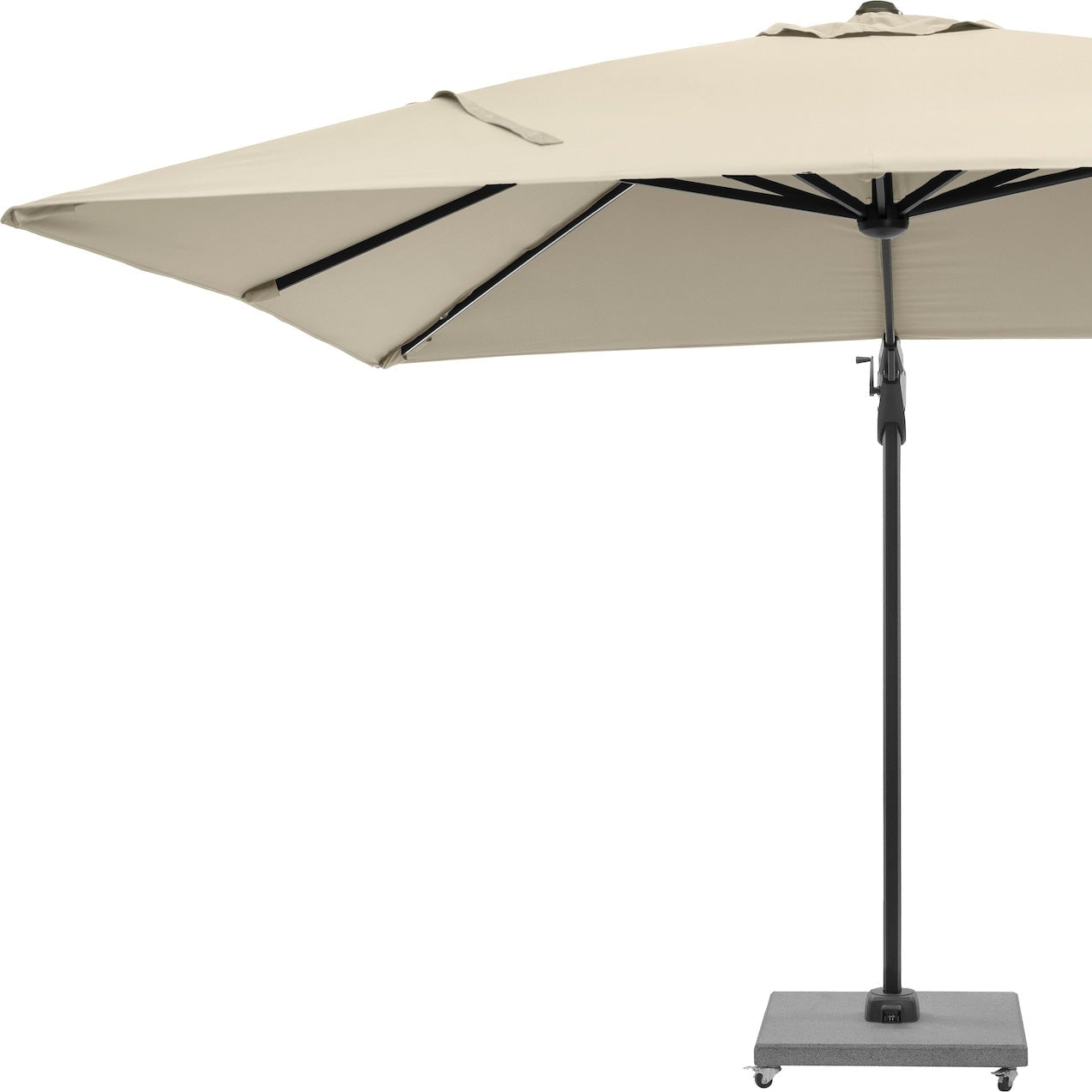 Platinum Glow 3m Square Parasol