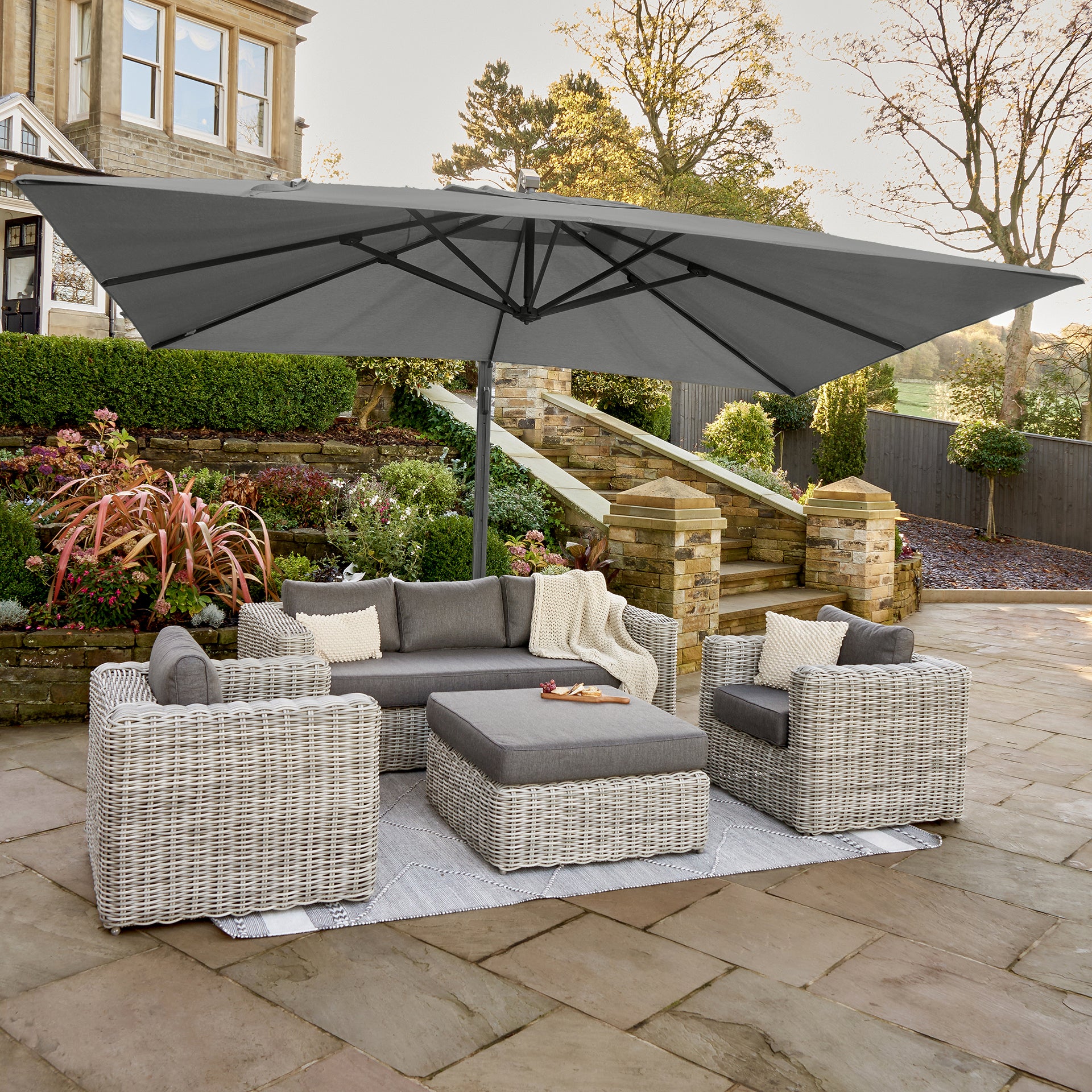 Platinum Icon 4m Rectangular Parasol