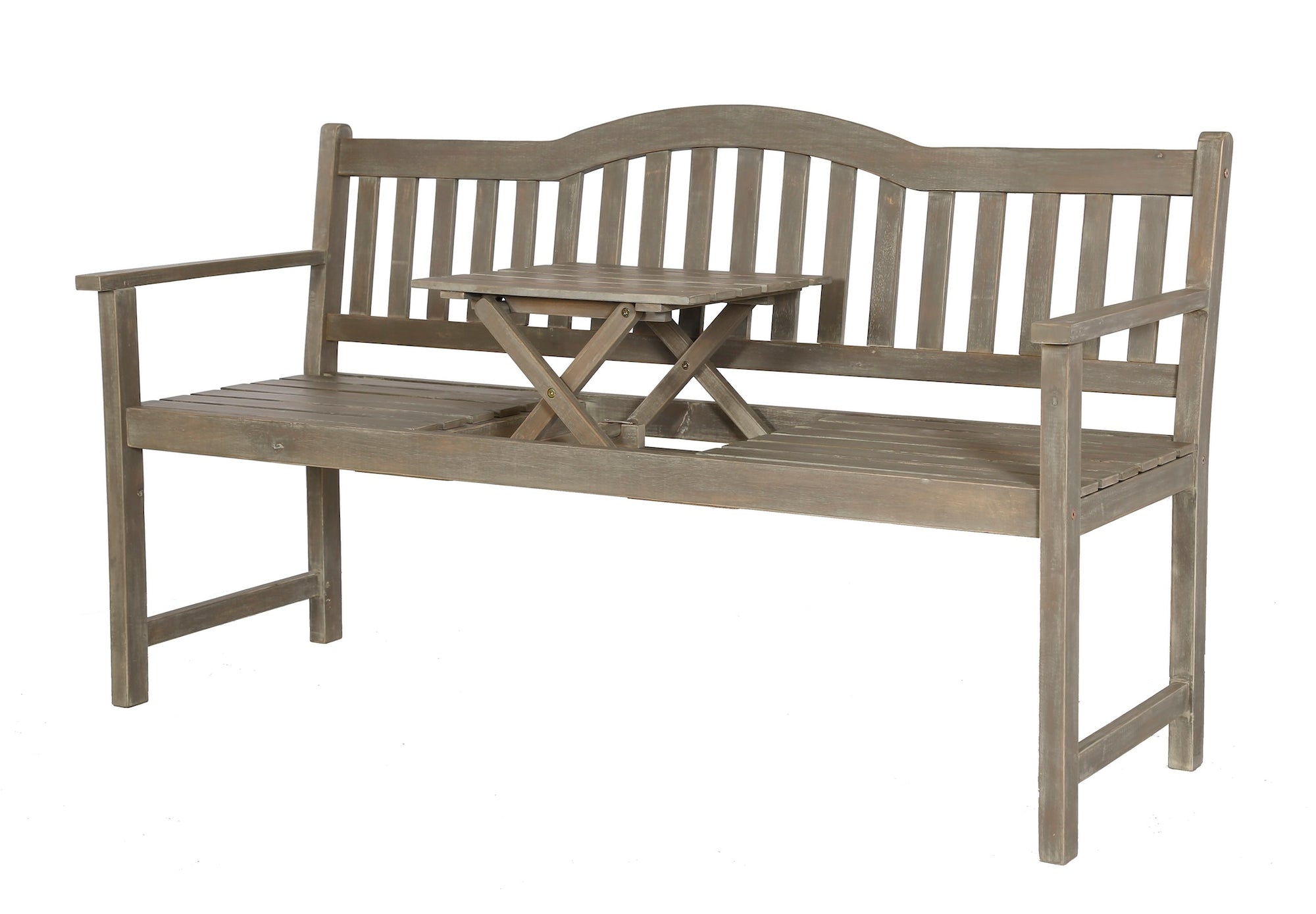 Richmond Outdoor Bench with Pop Up Table