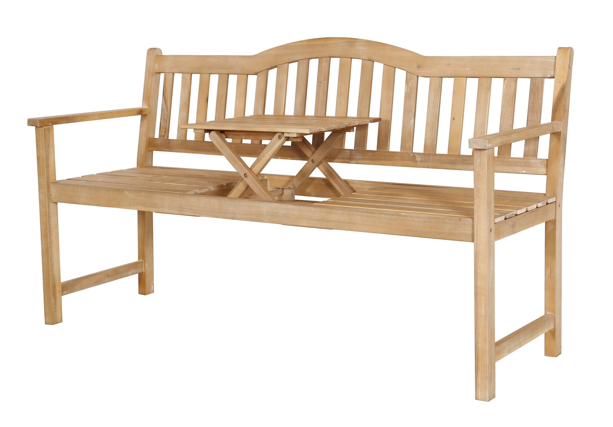 Richmond Outdoor Bench with Pop Up Table