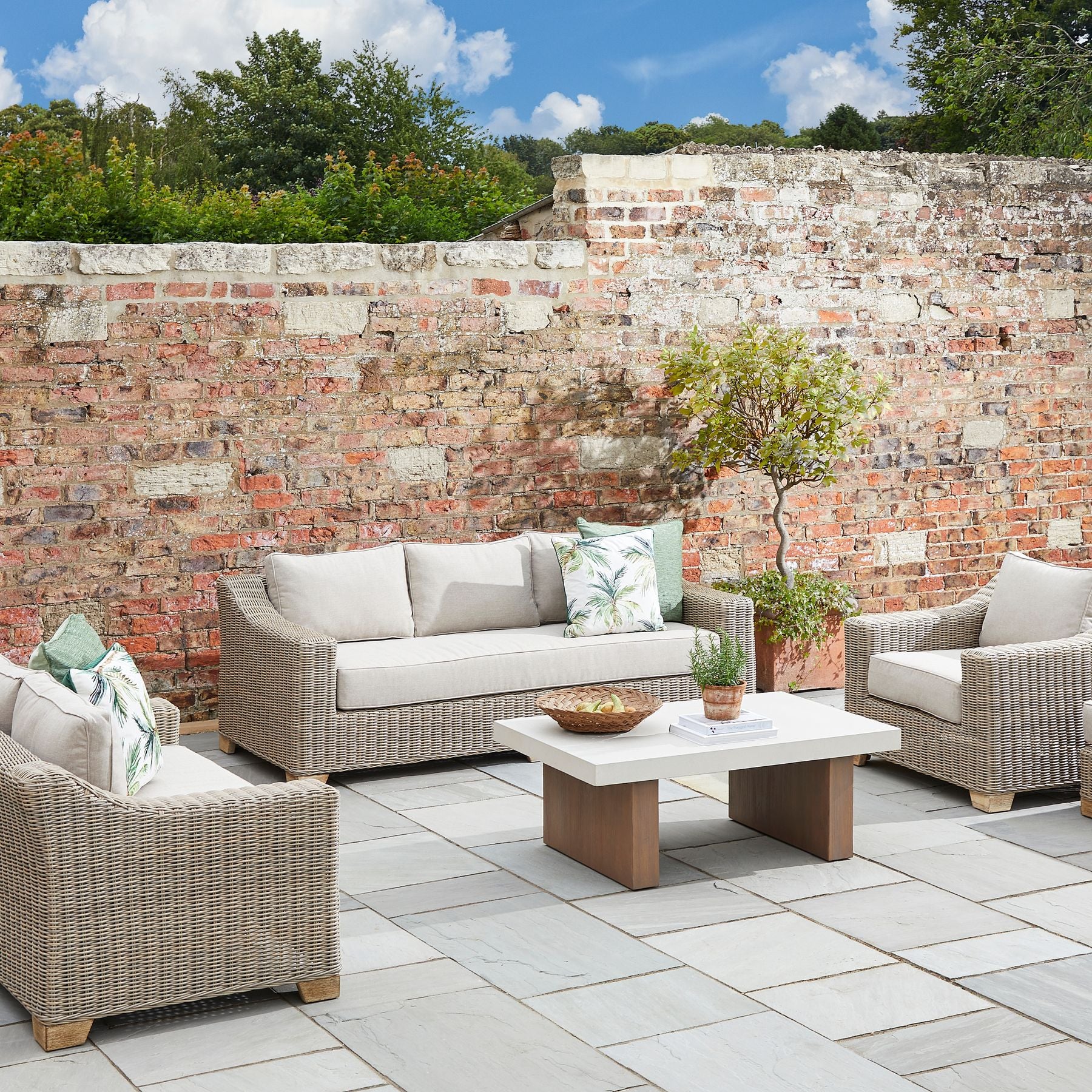 Capri Collection Outdoor Three Seater Sofa