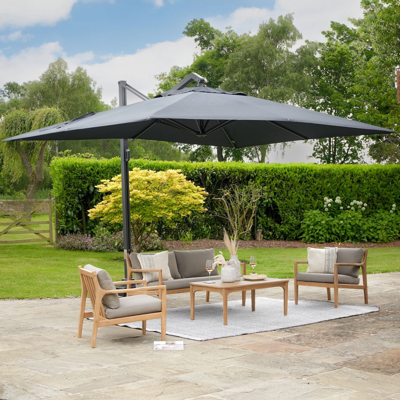 Platinum Icon 4m Rectangular Parasol