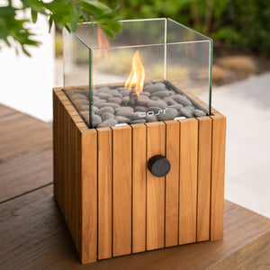 Cosiscoop Timber Square Fire Lantern - IRO Living