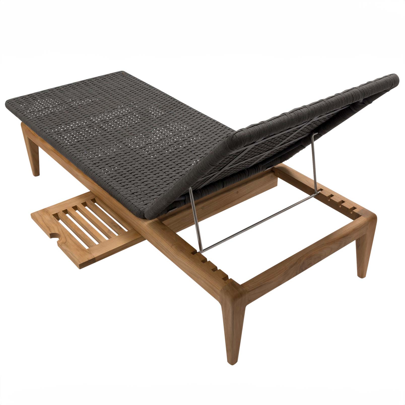 Gustav Teak & Rope Sunlounger